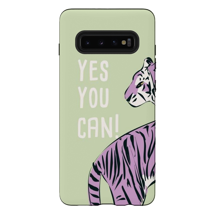 Galaxy S10 plus StrongFit Yes, you can! Green by Jelena Obradovic