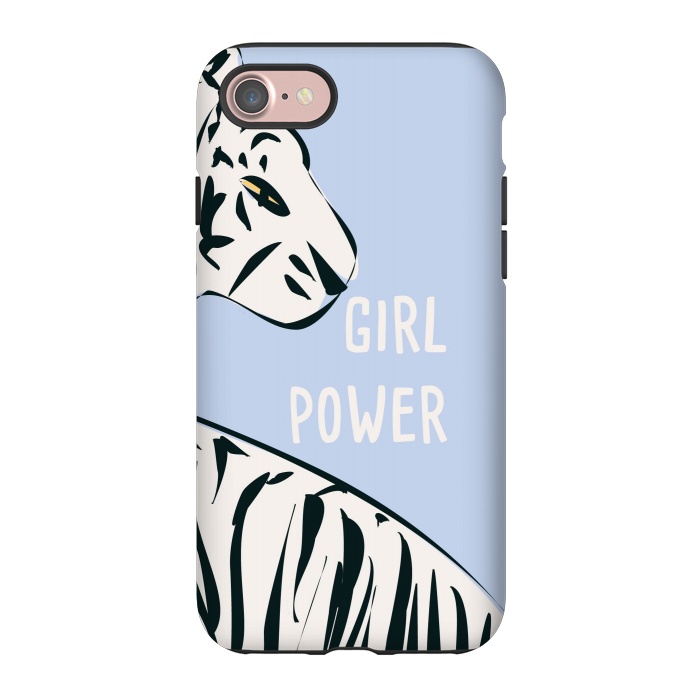 iPhone 7 StrongFit Girl Power, blue by Jelena Obradovic
