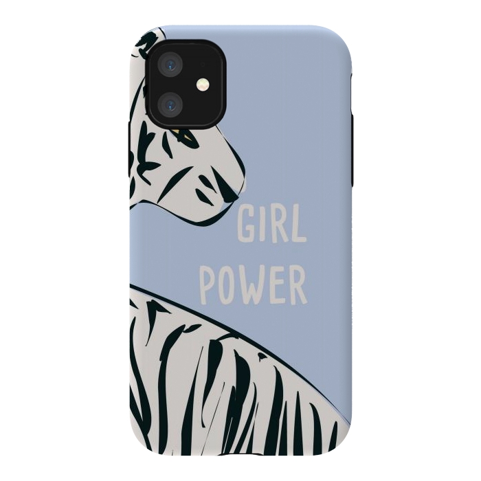 iPhone 11 StrongFit Girl Power, blue by Jelena Obradovic