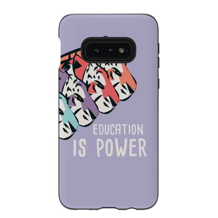 Galaxy S10e StrongFit Education is power, tigers by Jelena Obradovic