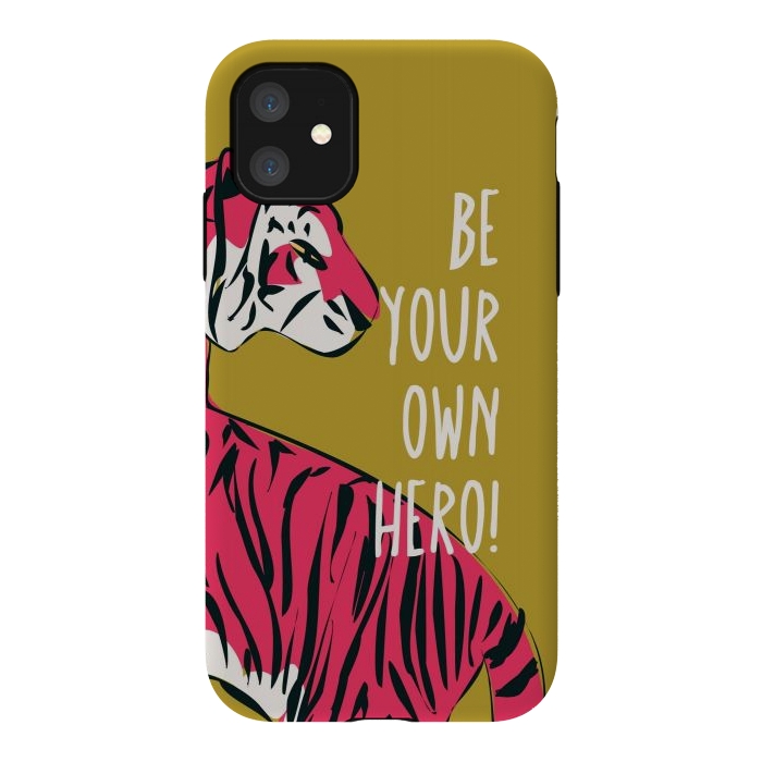 iPhone 11 StrongFit Be your own hero by Jelena Obradovic
