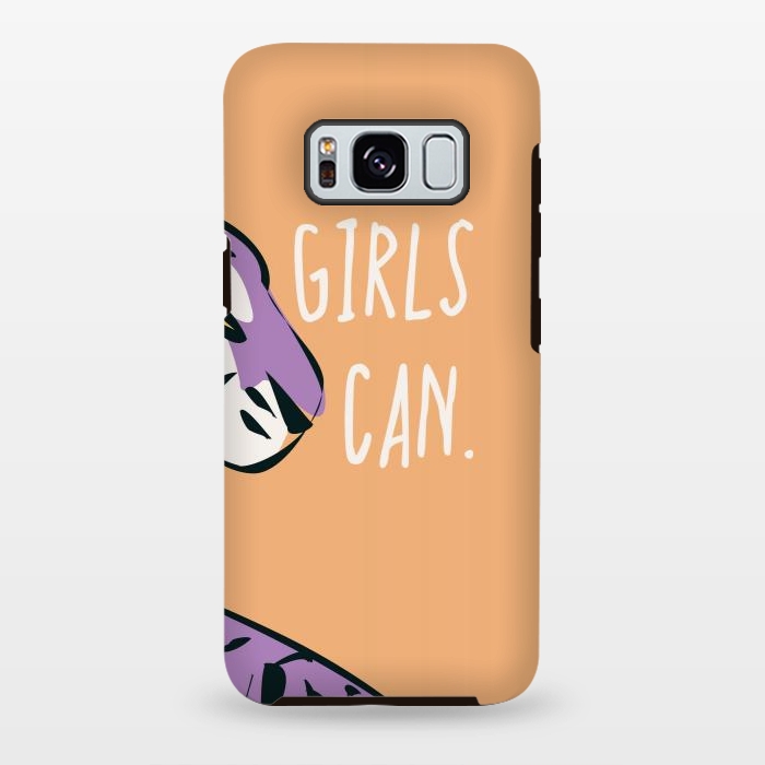 Galaxy S8 plus StrongFit Girls can, peach by Jelena Obradovic
