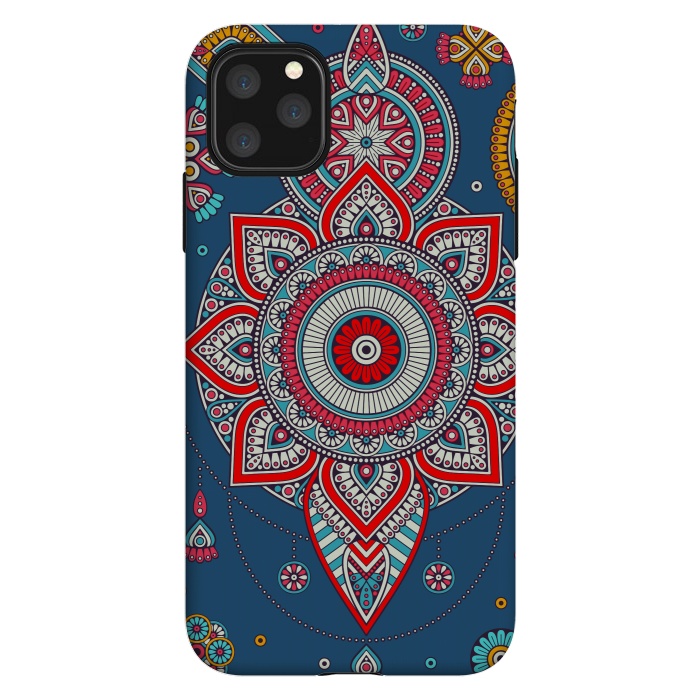 iPhone 11 Pro Max StrongFit Blue Mandala Of The Indians  by ArtsCase
