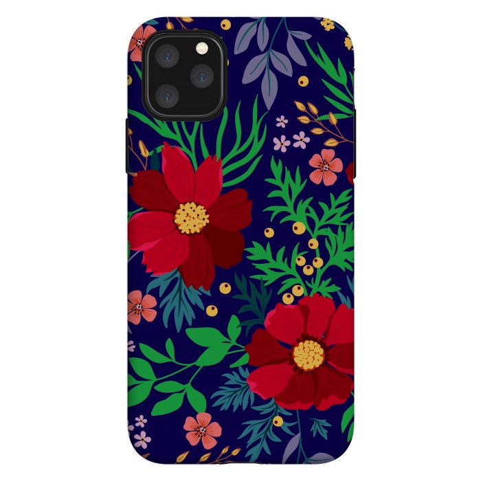 iPhone 11 Pro Max StrongFit Red Flowers In The Ocean by ArtsCase