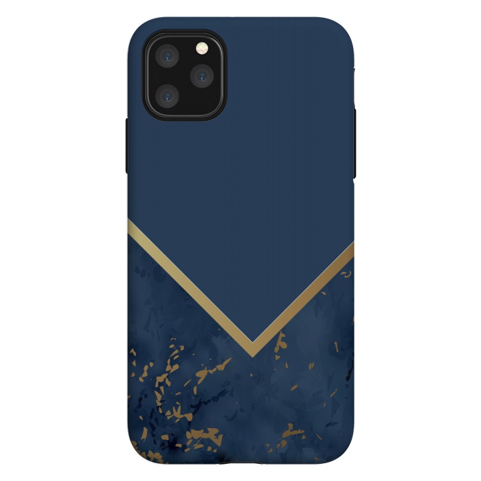 iPhone 11 Pro Max StrongFit Blue Monochromatic On Marble by ArtsCase