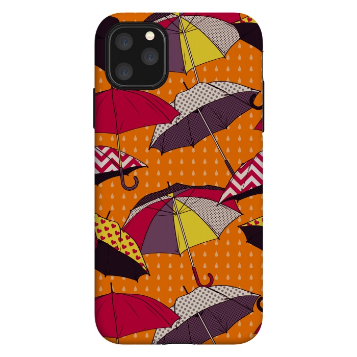 iPhone 11 Pro Max StrongFit Beautiful Umbrellas For Autumn by ArtsCase