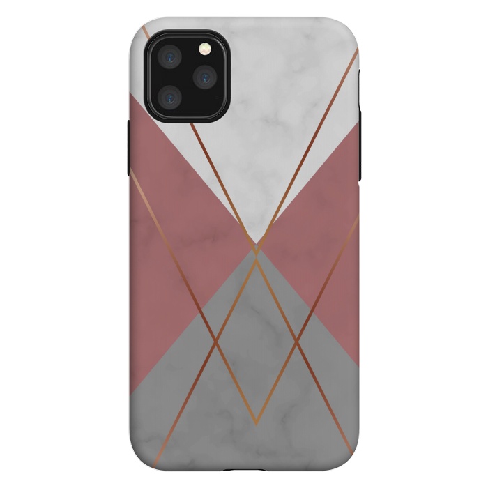 iPhone 11 Pro Max StrongFit Marble Geometric design II by ArtsCase