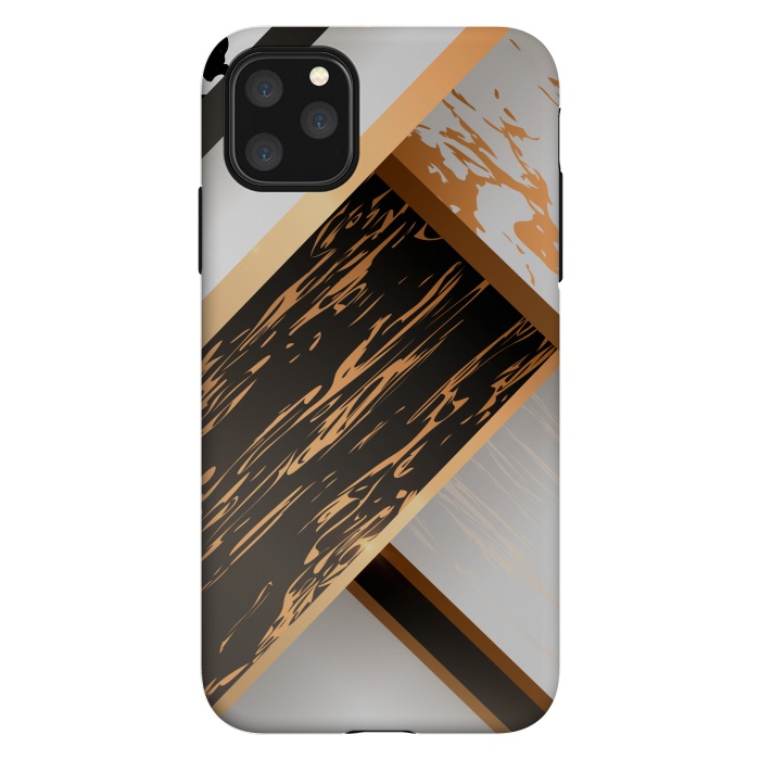iPhone 11 Pro Max StrongFit Marble Geometric Design IV by ArtsCase