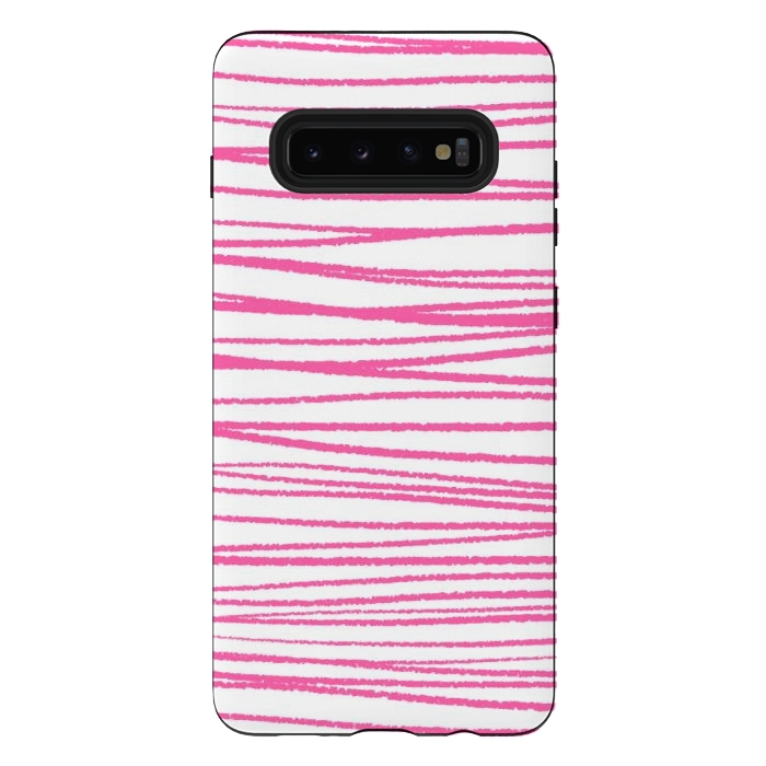 Galaxy S10 plus StrongFit Pink Threads by Martina