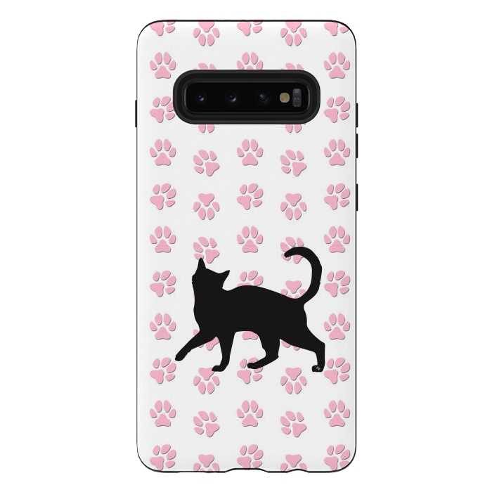Galaxy S10 plus StrongFit Kitty Cat by Martina