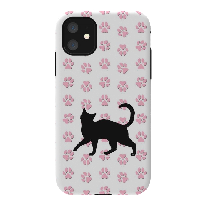 iPhone 11 StrongFit Kitty Cat by Martina