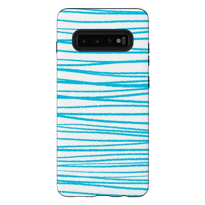 Galaxy S10 plus StrongFit Blue Threads by Martina