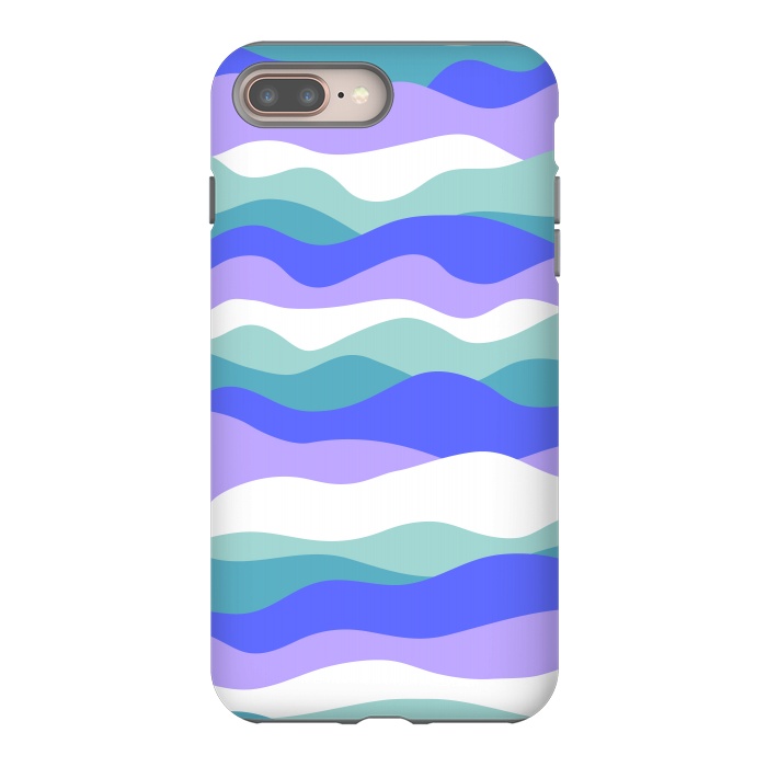 iPhone 7 plus StrongFit Blue waves by Martina