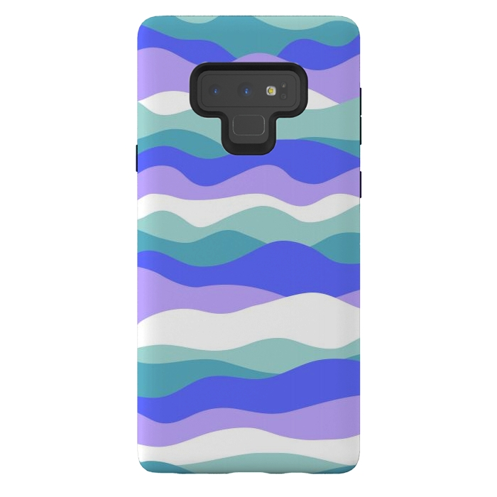 Galaxy Note 9 StrongFit Blue waves by Martina