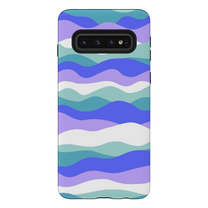 Galaxy S10 StrongFit Blue waves by Martina