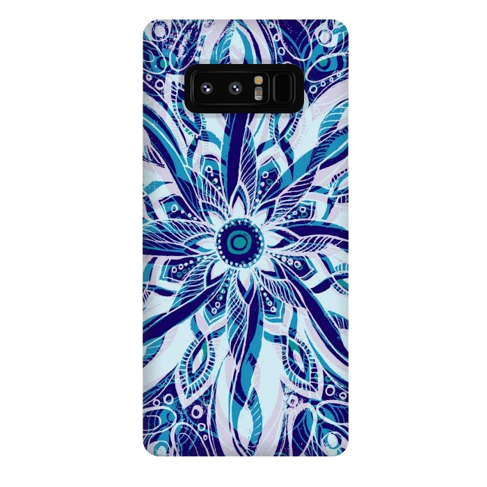 Galaxy Note 8 StrongFit Moody Mandala  by Rose Halsey