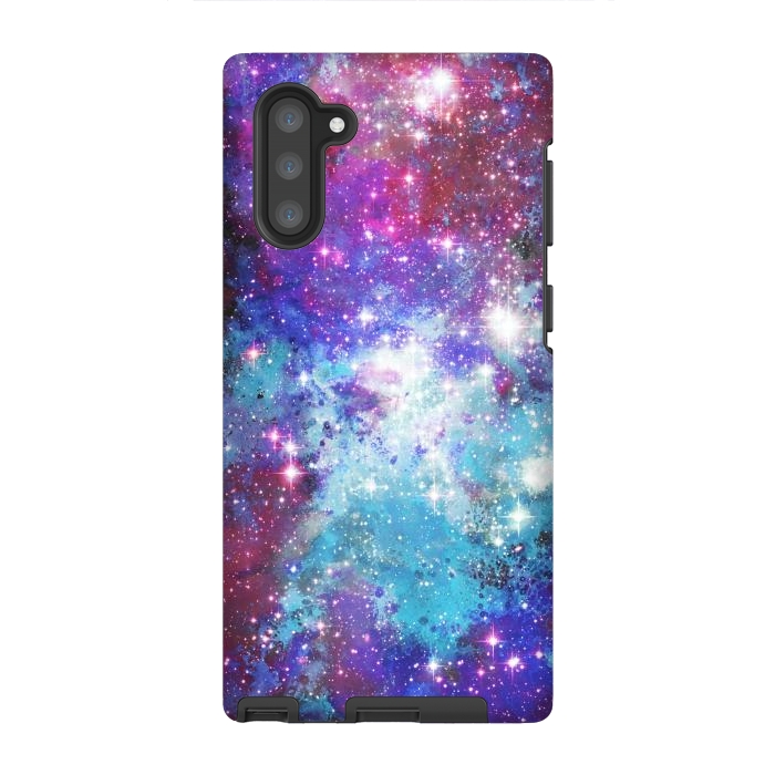 Galaxy Note 10 StrongFit Purple violet starry galaxy by Oana 