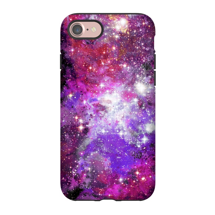iPhone 7 StrongFit Purple violet starry galaxy by Oana 