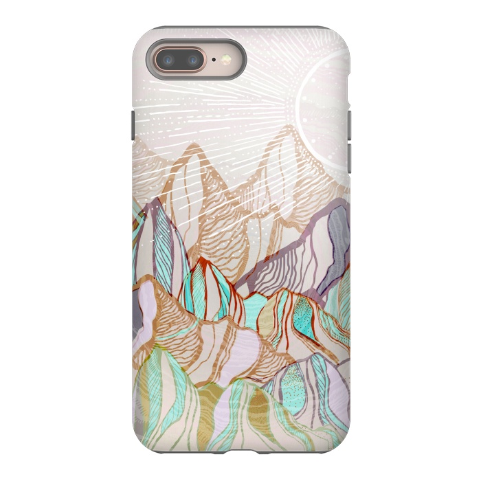iPhone 7 plus StrongFit Mountain Tops by Rose Halsey