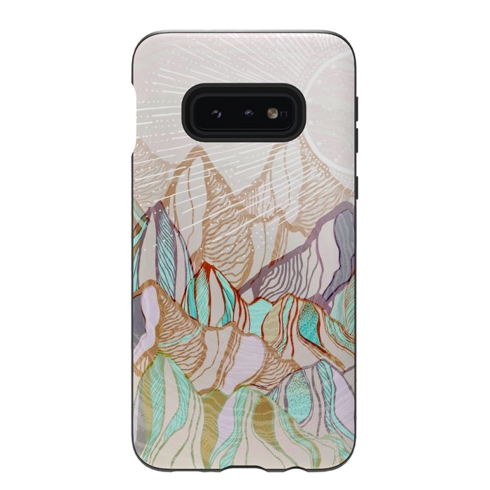 Galaxy S10e StrongFit Mountain Tops by Rose Halsey