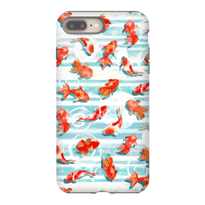 iPhone 7 plus StrongFit Watercolor Goldfish  by Tigatiga