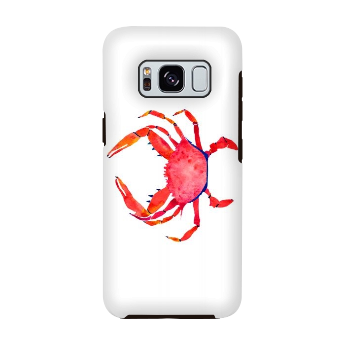 Galaxy S8 StrongFit Red Crab by Amaya Brydon
