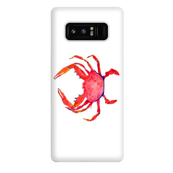 Galaxy Note 8 StrongFit Red Crab by Amaya Brydon