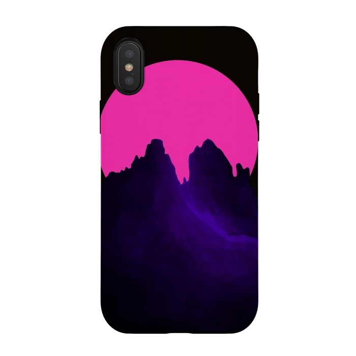 iPhone Xs / X StrongFit The great pink moon by Steve Wade (Swade)