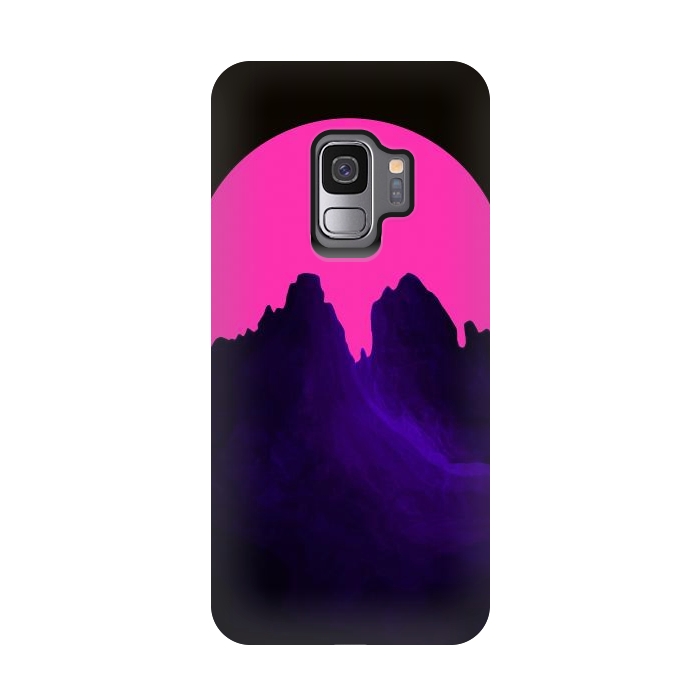 Galaxy S9 StrongFit The great pink moon by Steve Wade (Swade)