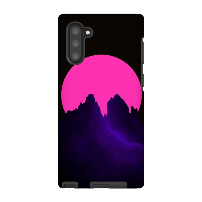 Galaxy Note 10 StrongFit The great pink moon by Steve Wade (Swade)