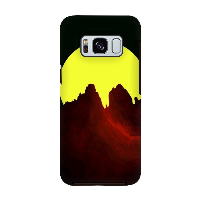 Galaxy S8 StrongFit The great yellow moon by Steve Wade (Swade)