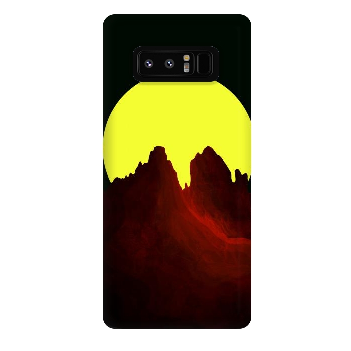 Galaxy Note 8 StrongFit The great yellow moon by Steve Wade (Swade)