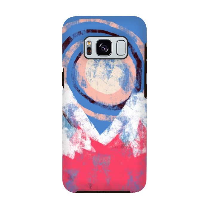 Galaxy S8 StrongFit The swirling moon by Steve Wade (Swade)
