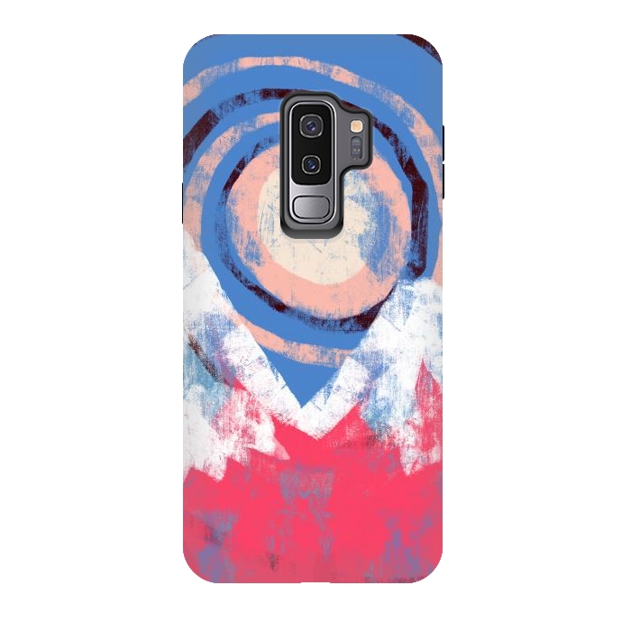 Galaxy S9 plus StrongFit The swirling moon by Steve Wade (Swade)