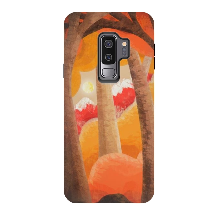 Galaxy S9 plus StrongFit The autumn orange forest by Steve Wade (Swade)