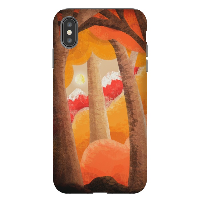 iPhone Xs Max StrongFit The autumn orange forest by Steve Wade (Swade)