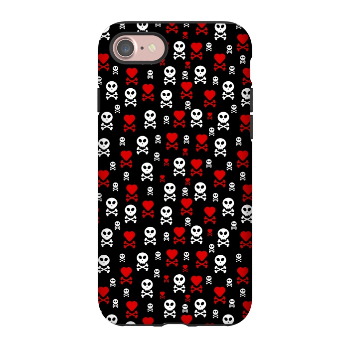 iPhone 7 StrongFit Skull Heart by TMSarts