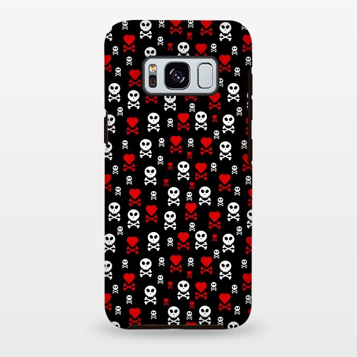 Galaxy S8 plus StrongFit Skull Heart by TMSarts