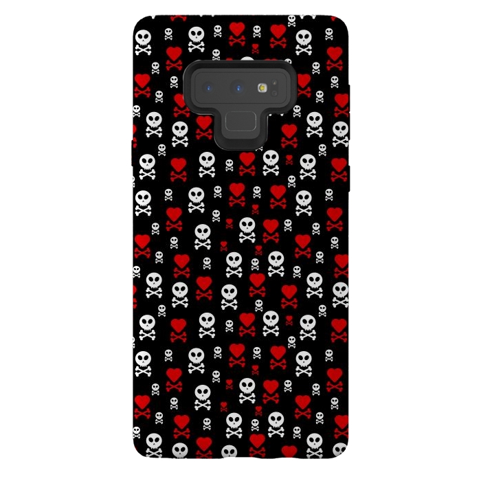 Galaxy Note 9 StrongFit Skull Heart by TMSarts