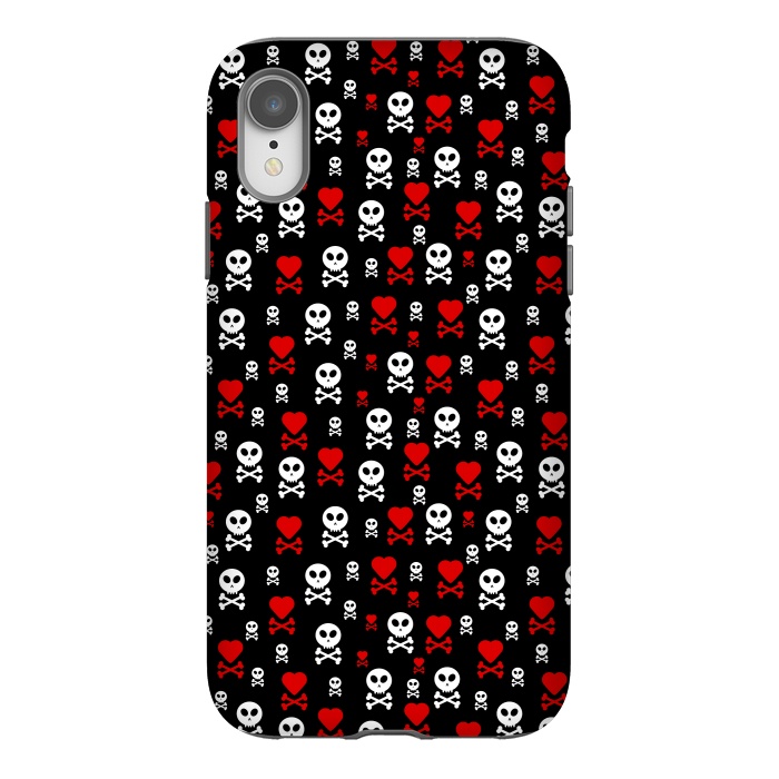 iPhone Xr StrongFit Skull Heart by TMSarts