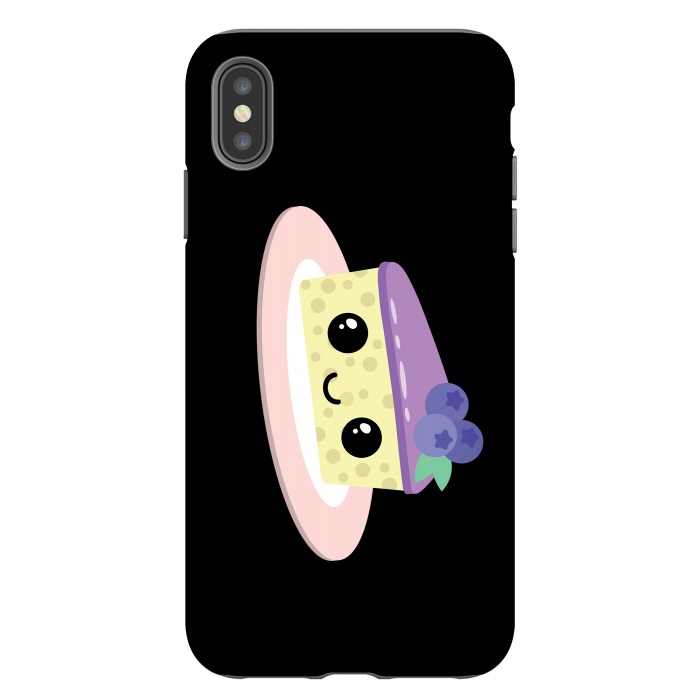 iPhone Xs Max StrongFit Blueberry cheesecake by Laura Nagel