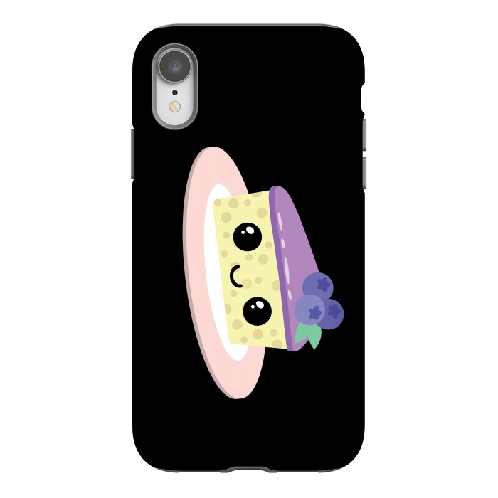 iPhone Xr StrongFit Blueberry cheesecake by Laura Nagel