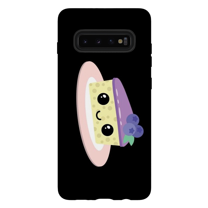 Galaxy S10 plus StrongFit Blueberry cheesecake by Laura Nagel