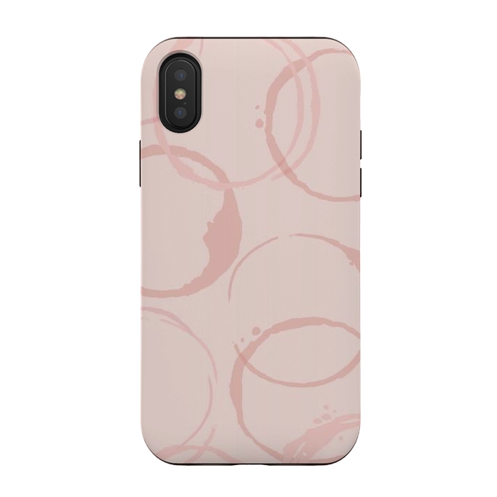 iPhone Xs / X StrongFit Coffee Stains by Martina