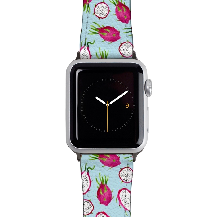 Watch 38mm / 40mm Strap PU leather Watercolour Dragonfruit by Tishya Oedit