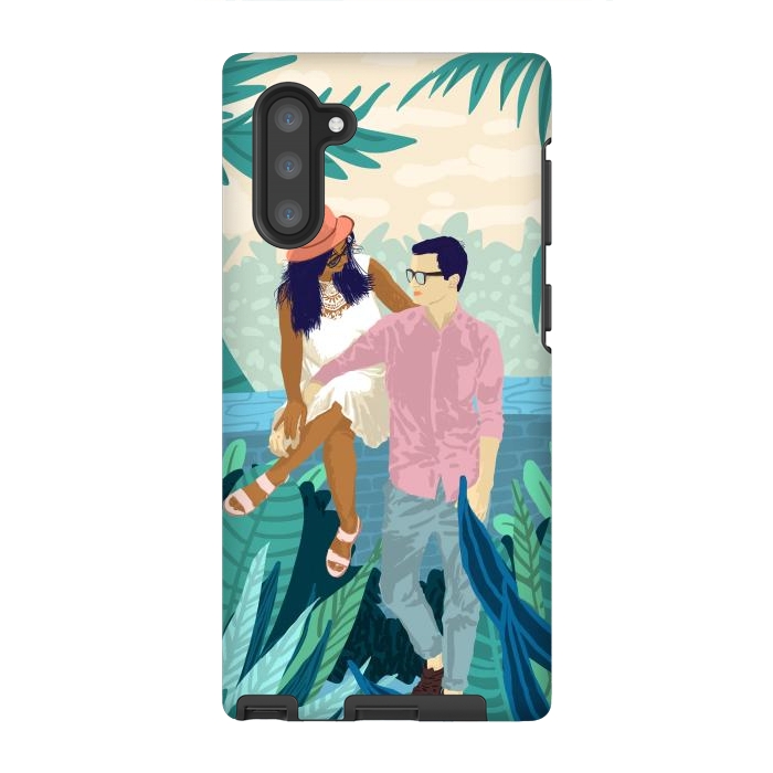 Galaxy Note 10 StrongFit Tropical Romance by Uma Prabhakar Gokhale
