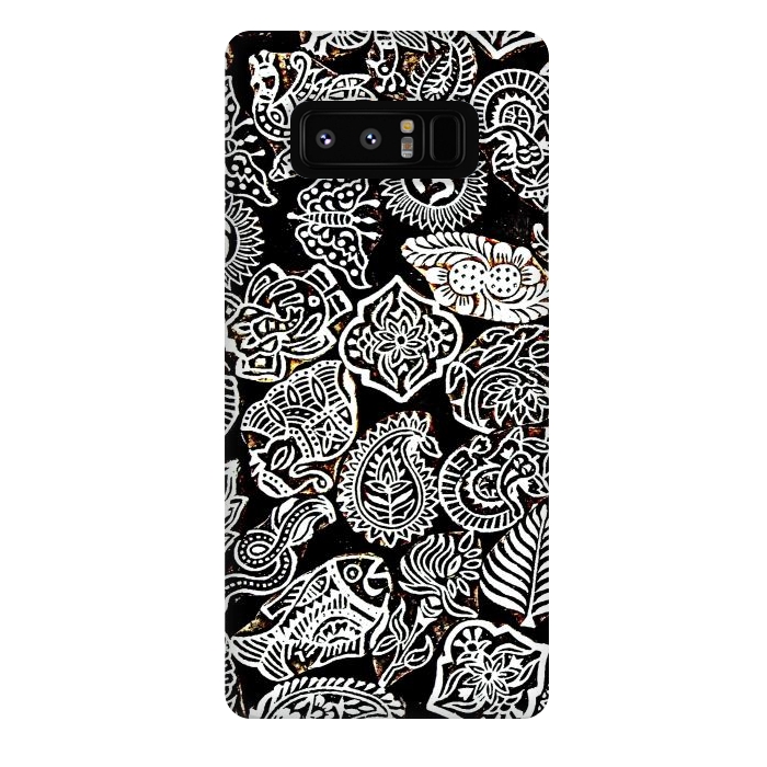 Galaxy Note 8 StrongFit Black and white pattern by Winston