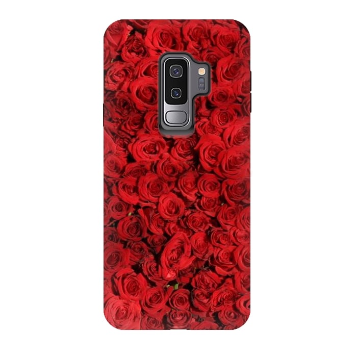Galaxy S9 plus StrongFit Red Roses by Winston