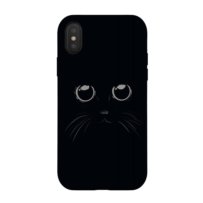 iPhone Xs / X StrongFit Black Cat by Sue Anna Joe