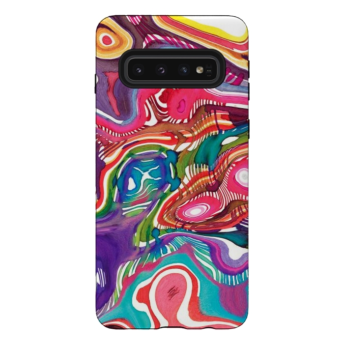 Galaxy S10 StrongFit Dreaming shapes by Ninola Design